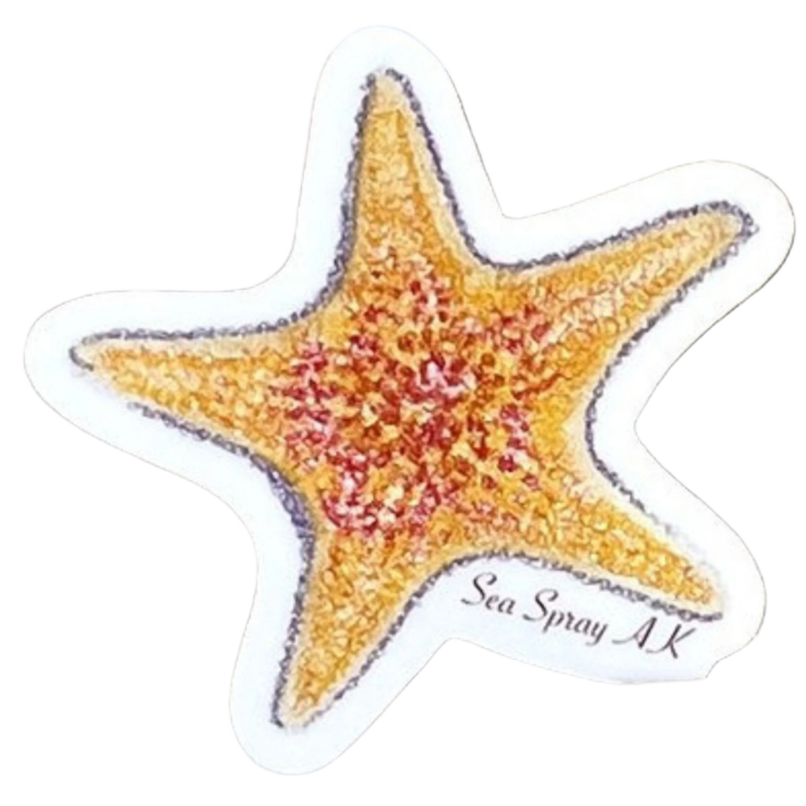 Yellow Bat Star Sticker