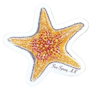 Yellow Bat Star Sticker