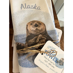 Sea Otter Kitchen Towel