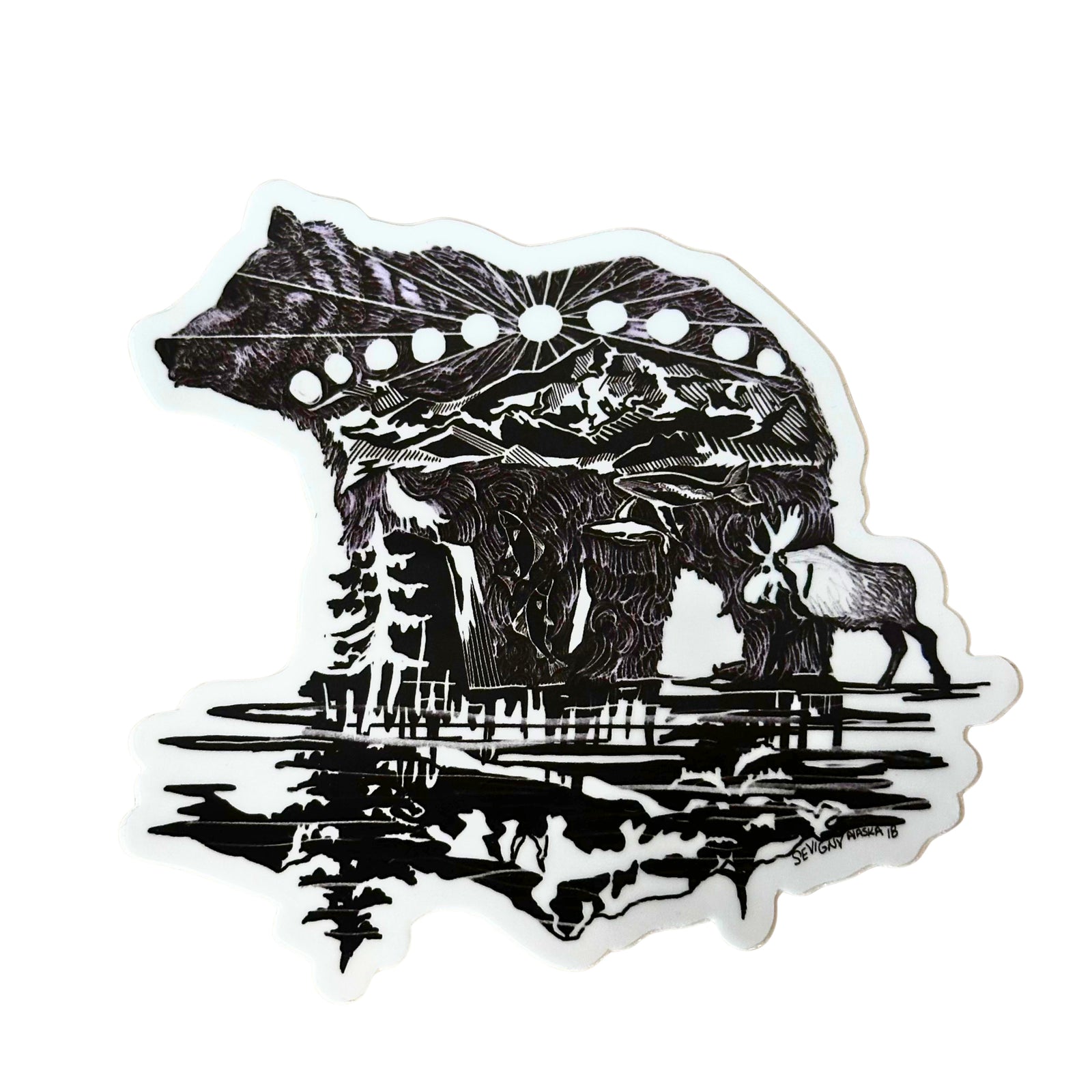 Denali Bear Sticker