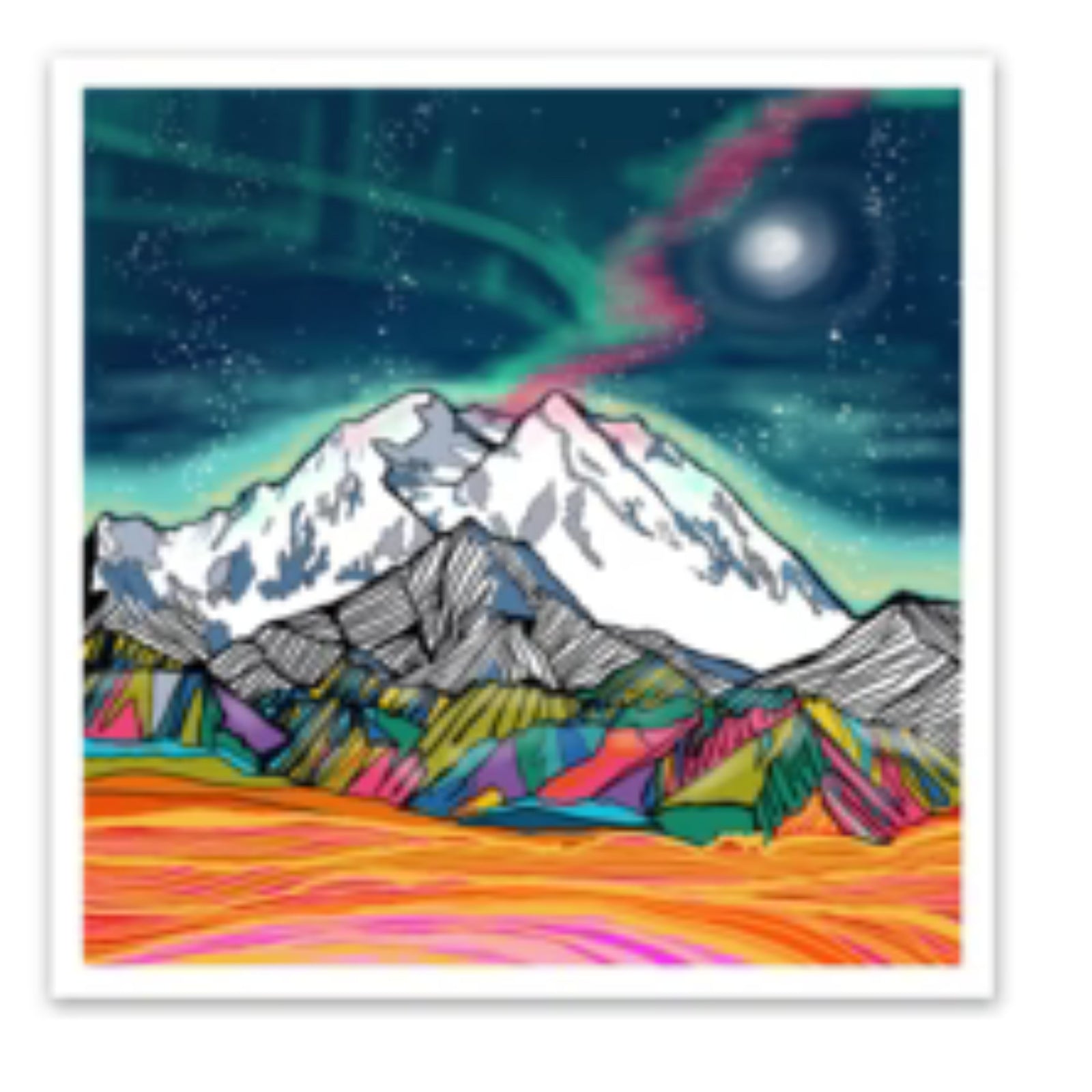 Magical Denali Sticker