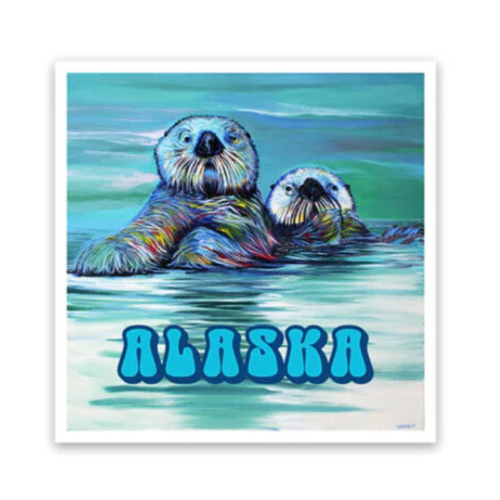 Sea Otters Sticker