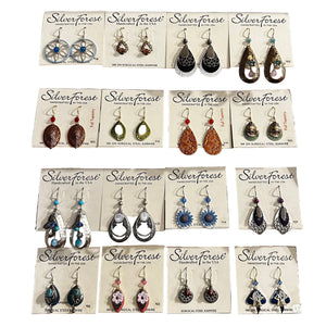 Silver Forest Metal Earrings - Assorted