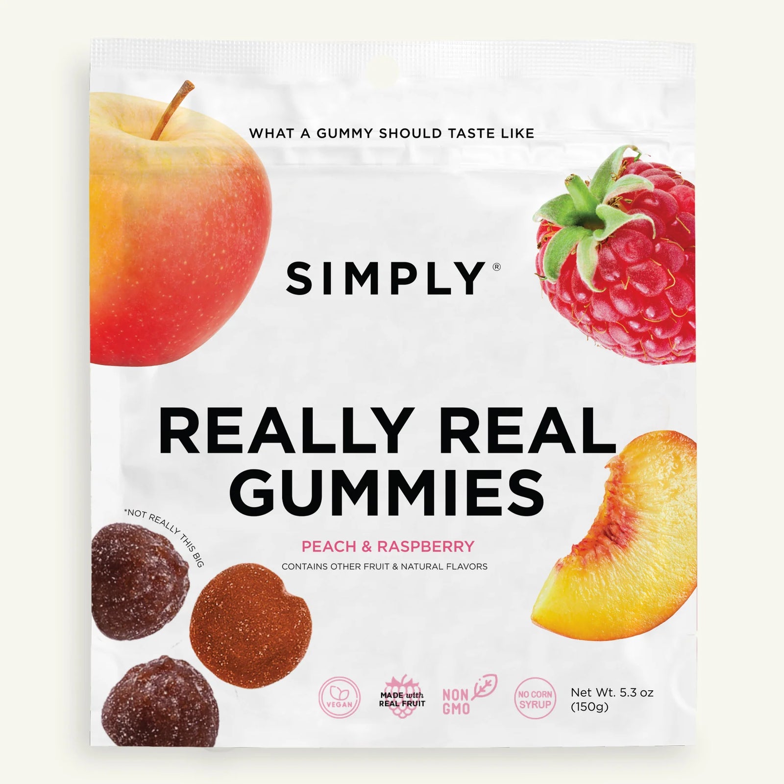 Peach Raspberry Fruit Gummies