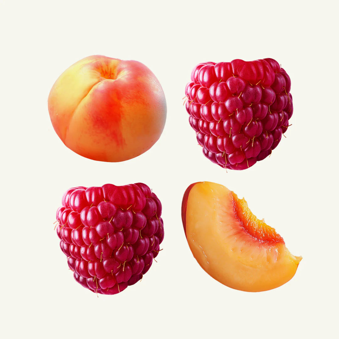 Peach Raspberry Fruit Gummies