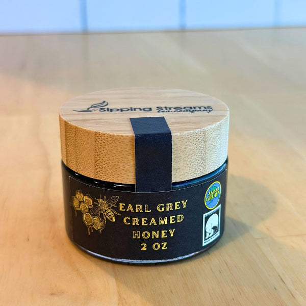 Earl Grey Creamed Honey 2.5oz - Forests, Tides, and Treasures