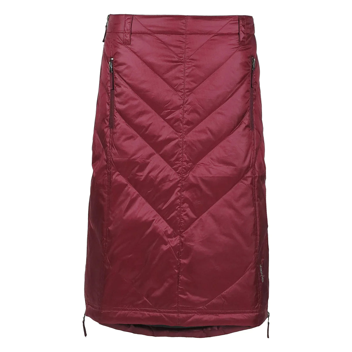 Mary Mid Down Skirt - Ruby Red