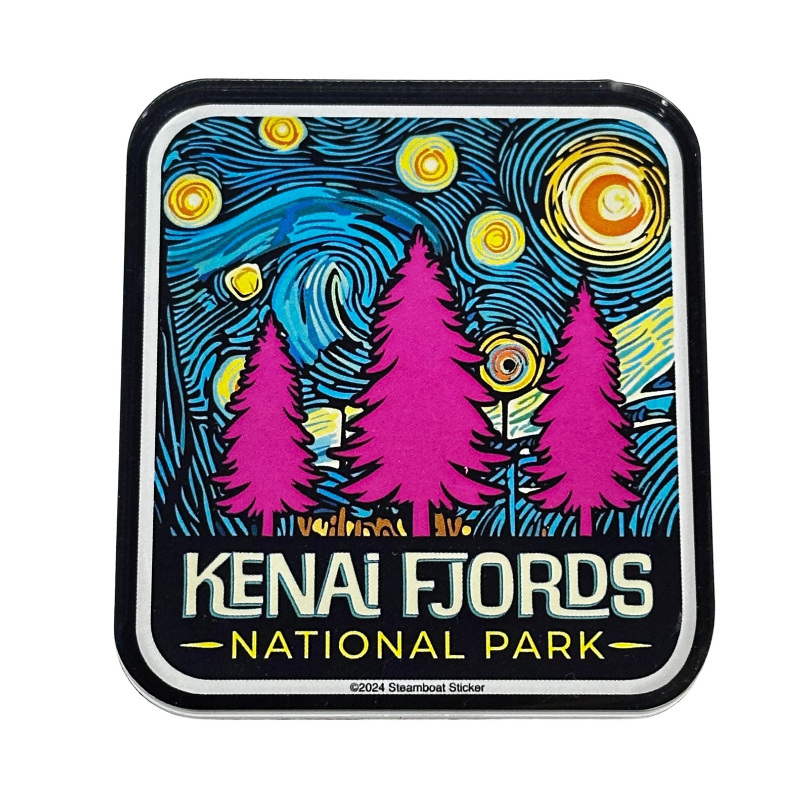 Starry Night Pines Magnet