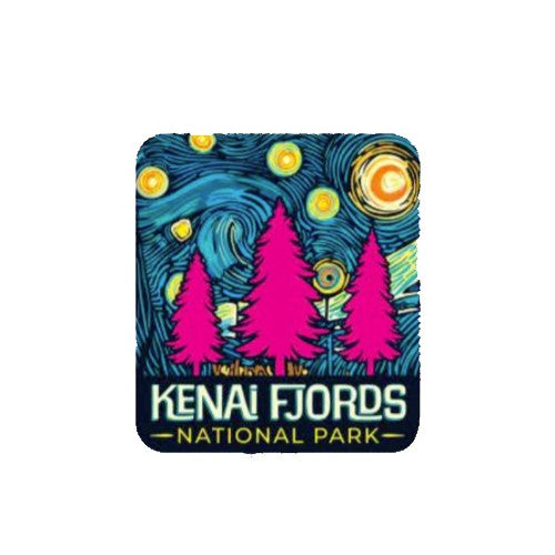 Starry Night Pines Magnet