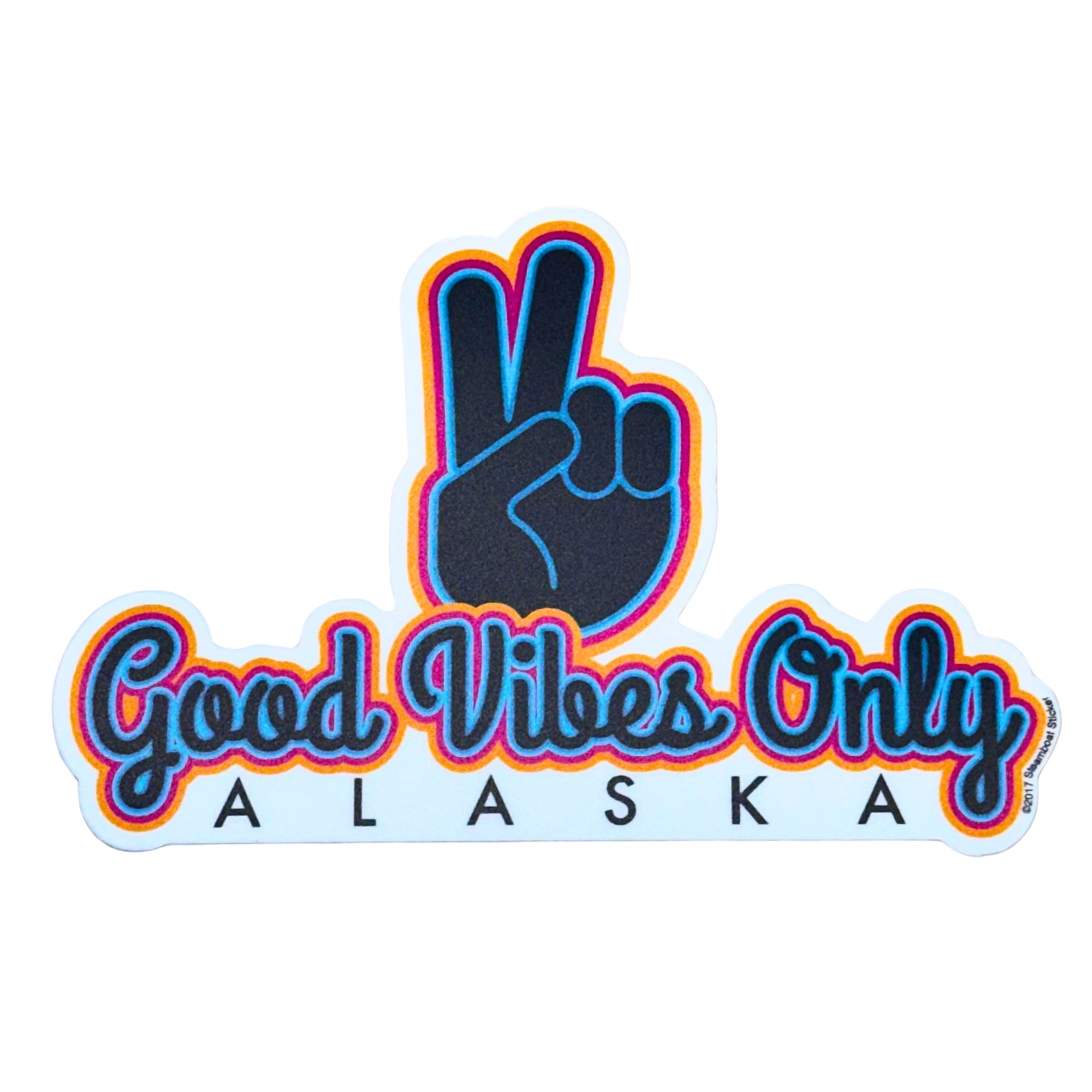 Good Vibes Alaska Sticker