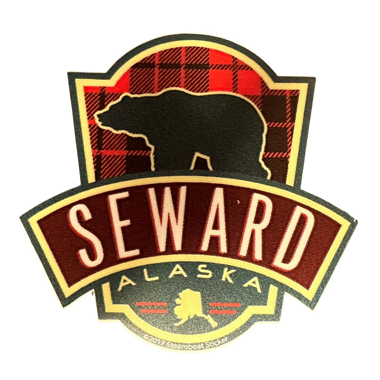 Buffalo Flannel Icon Bear Mini Sticker
