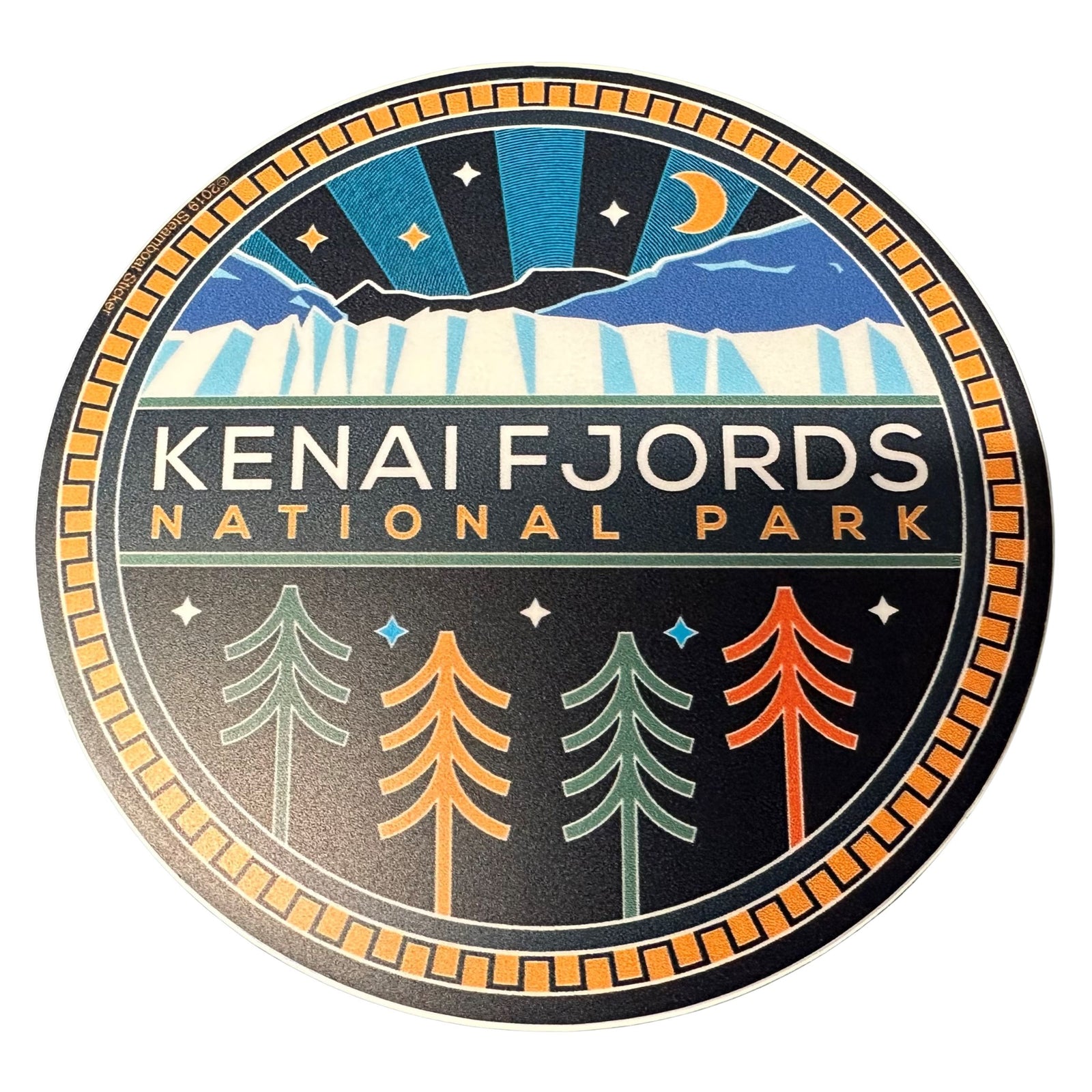 Camping Rays Glacier Sticker