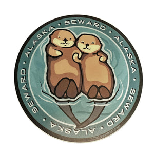 Sea Otters Sticker
