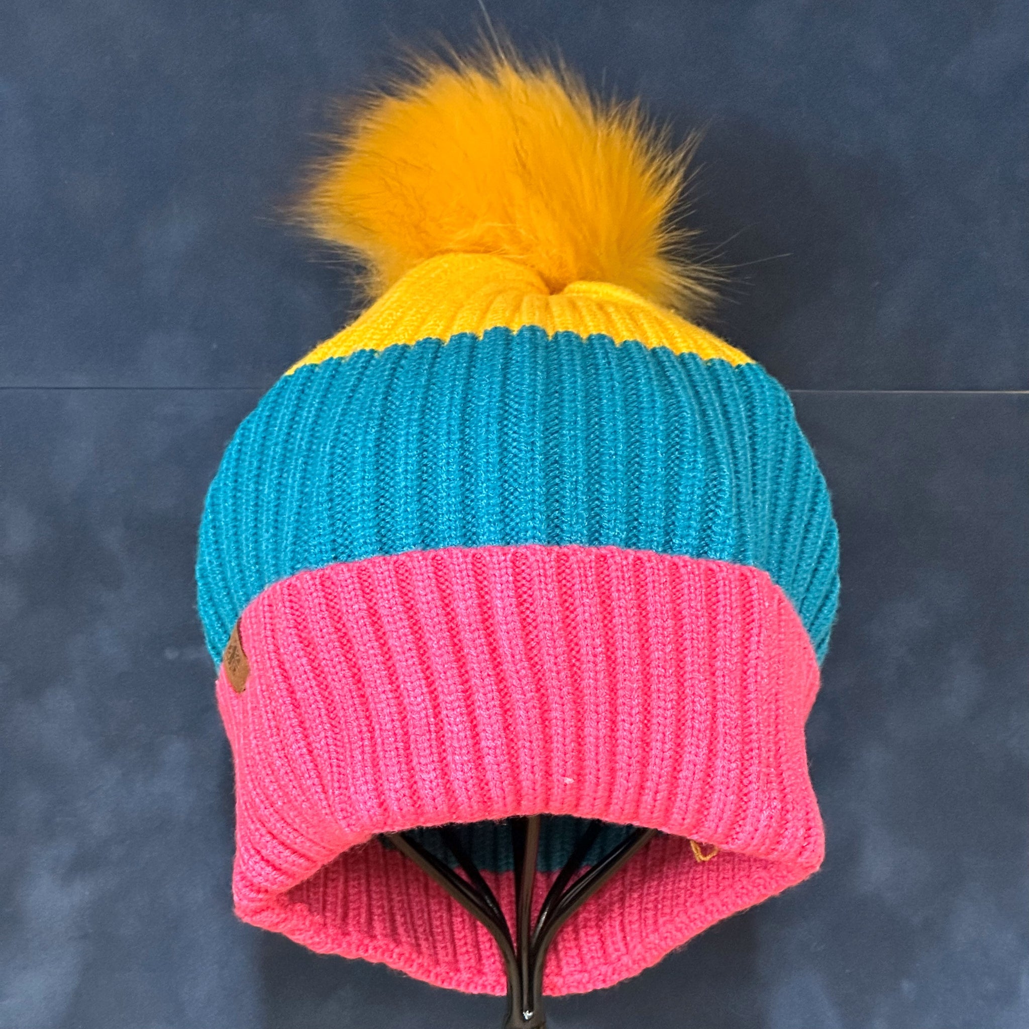 Britt's Knits Kid's Wonderland Pom Pom Winter Hat Super Soft Stretchy  Beanie Puff Pom Hat for Kids Boys & Girls