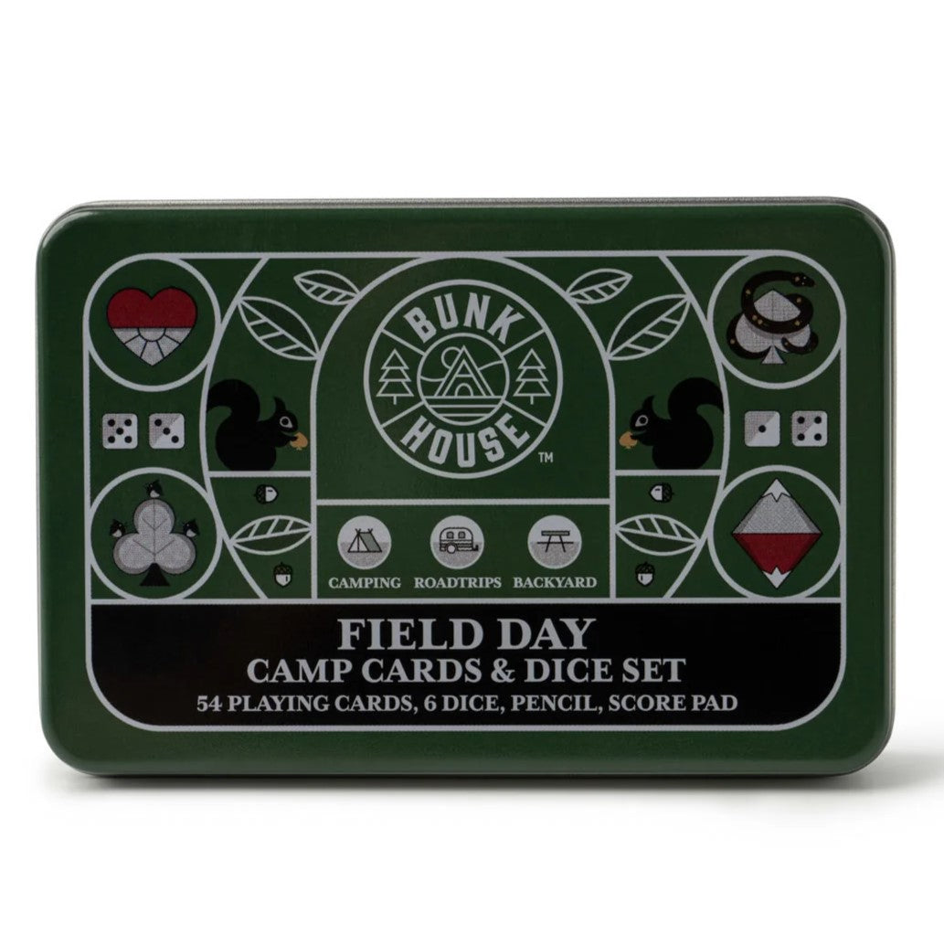 Bunkhouse Field Day Camp Cards and Dice Set