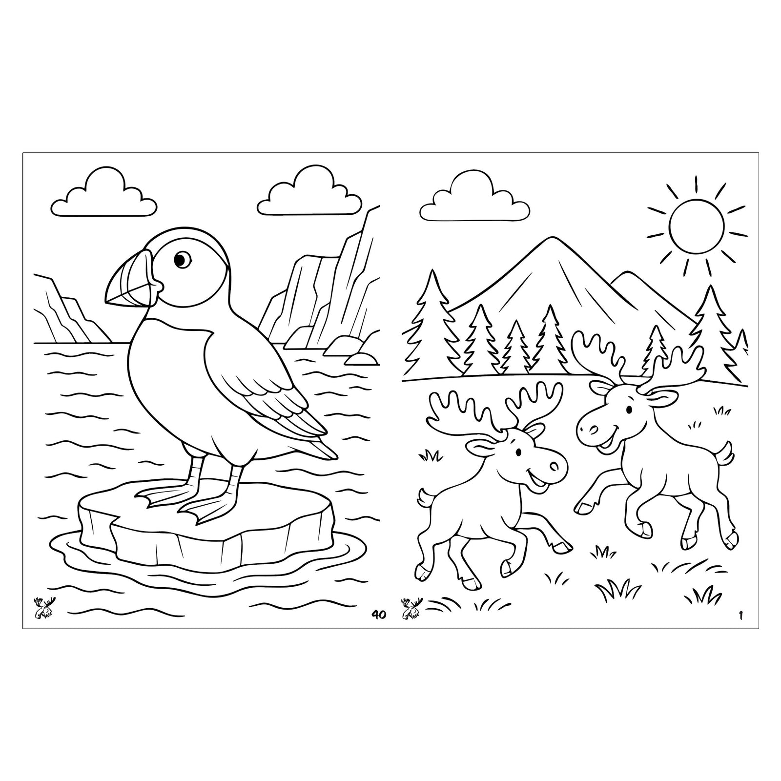 Alaska Themed Coloring Book