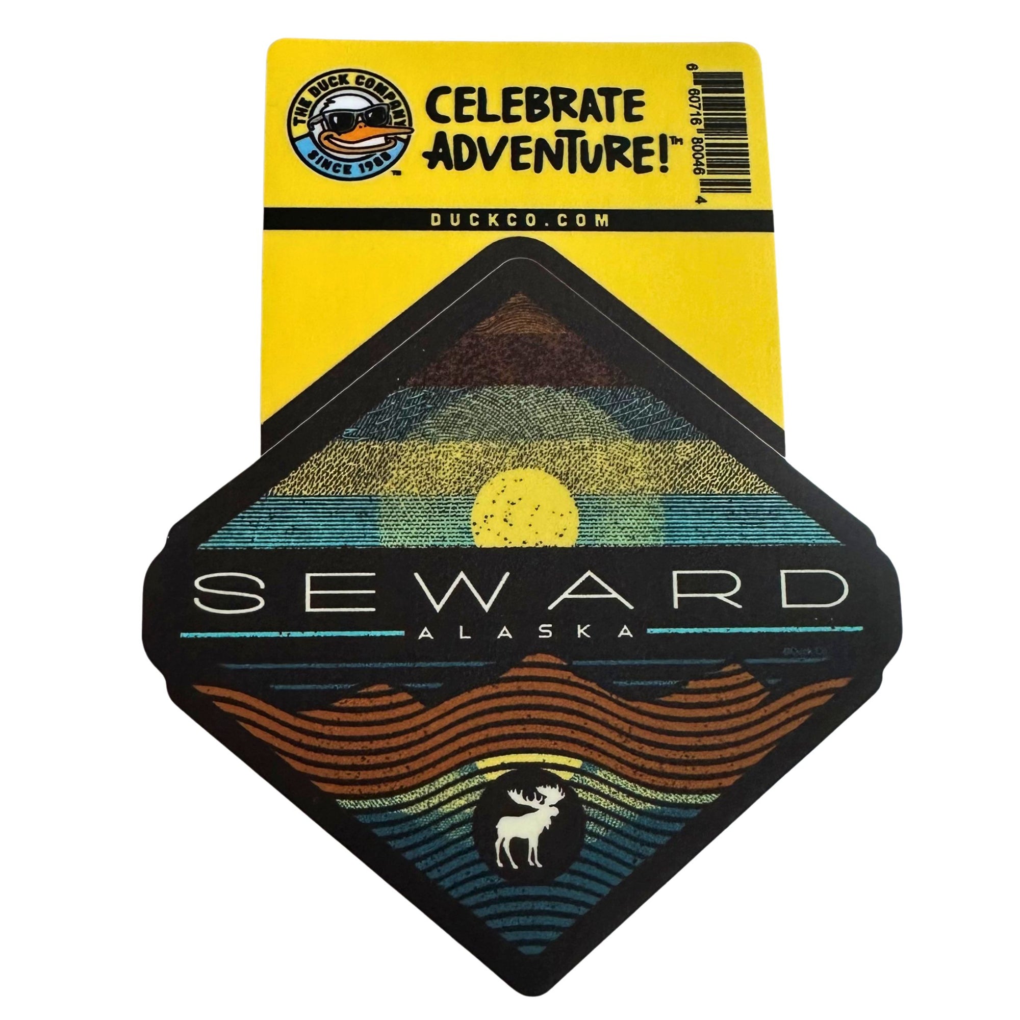 Summer Mountain Sun Sticker