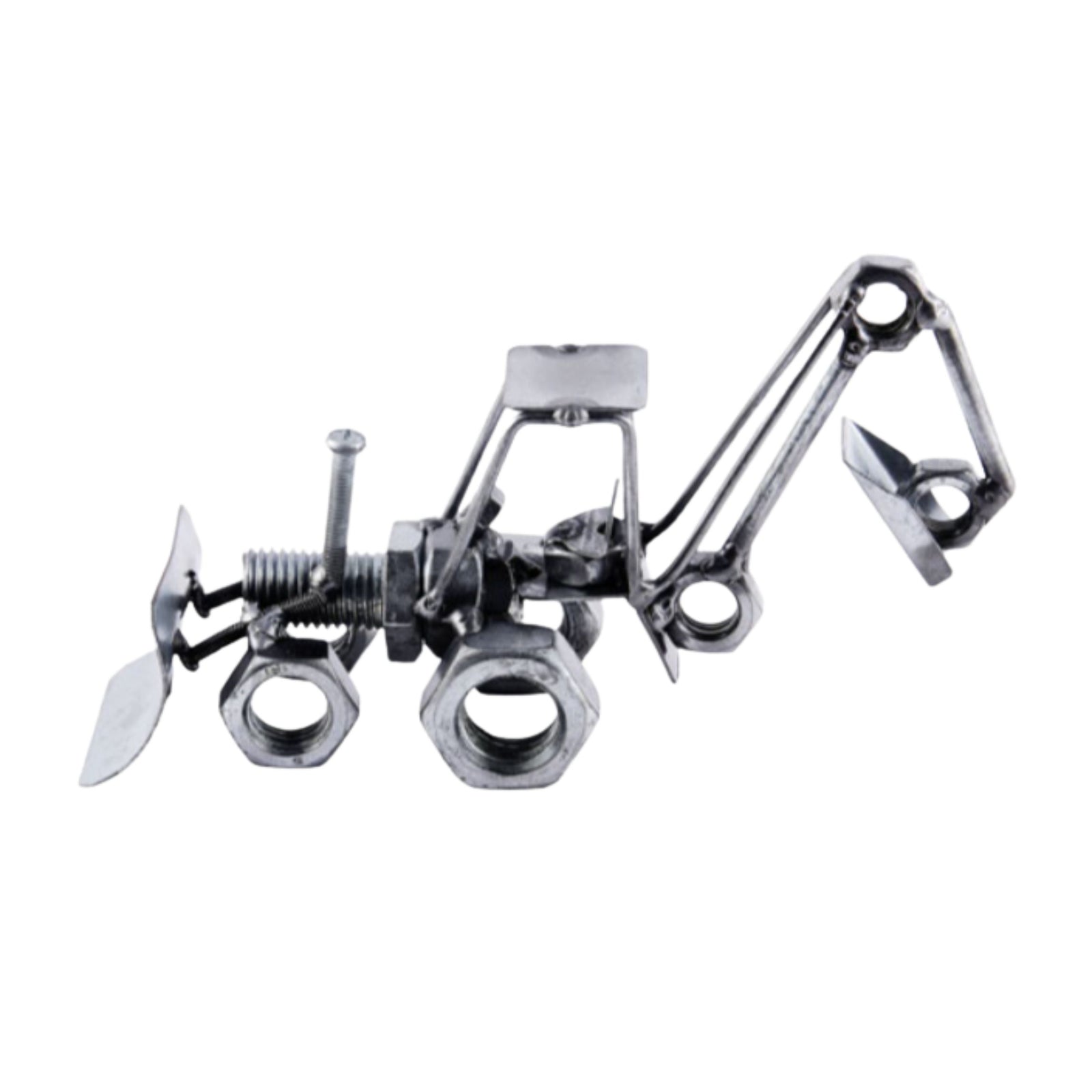 Backhoe Metal Figurine