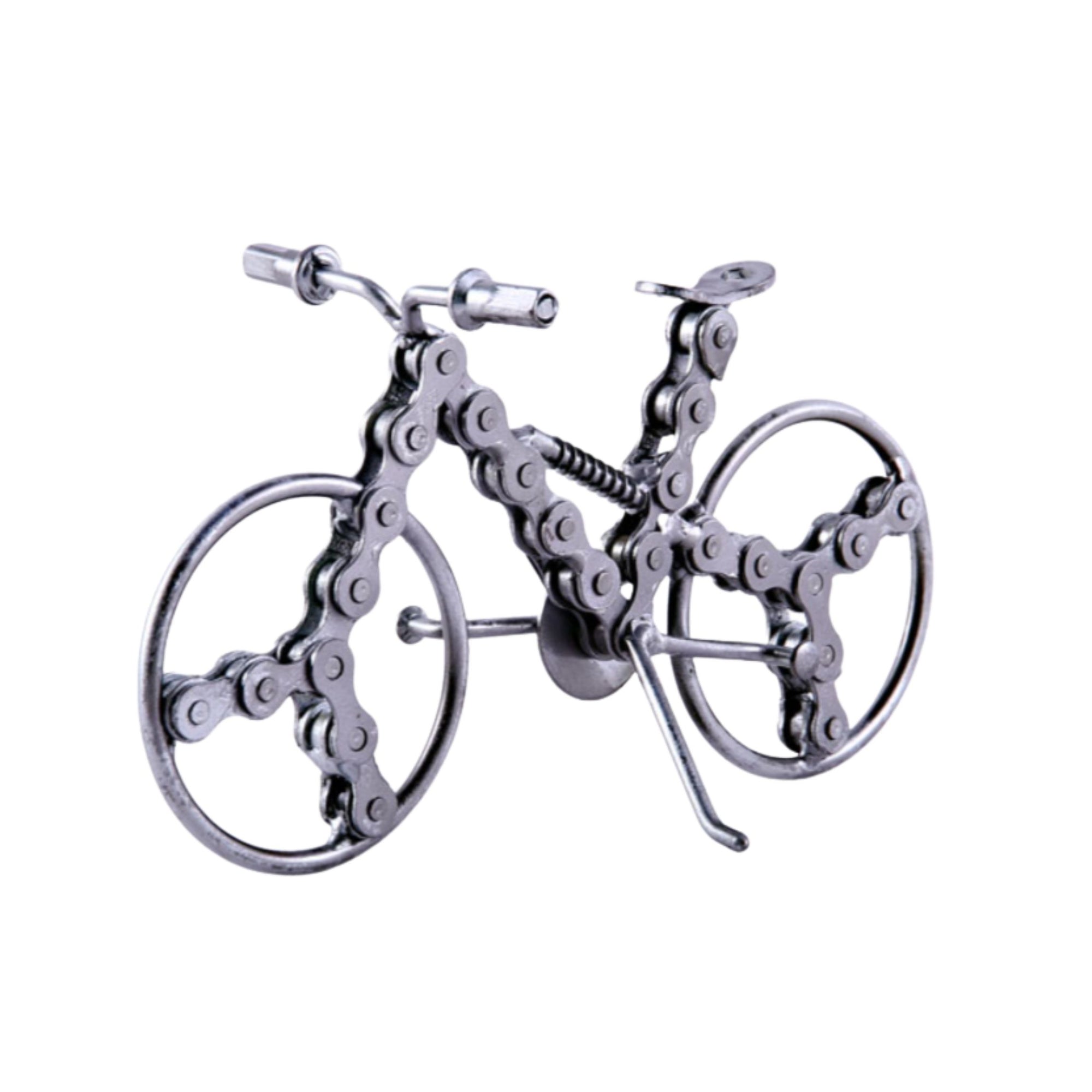 Large Mountain Bike Metal Figurine