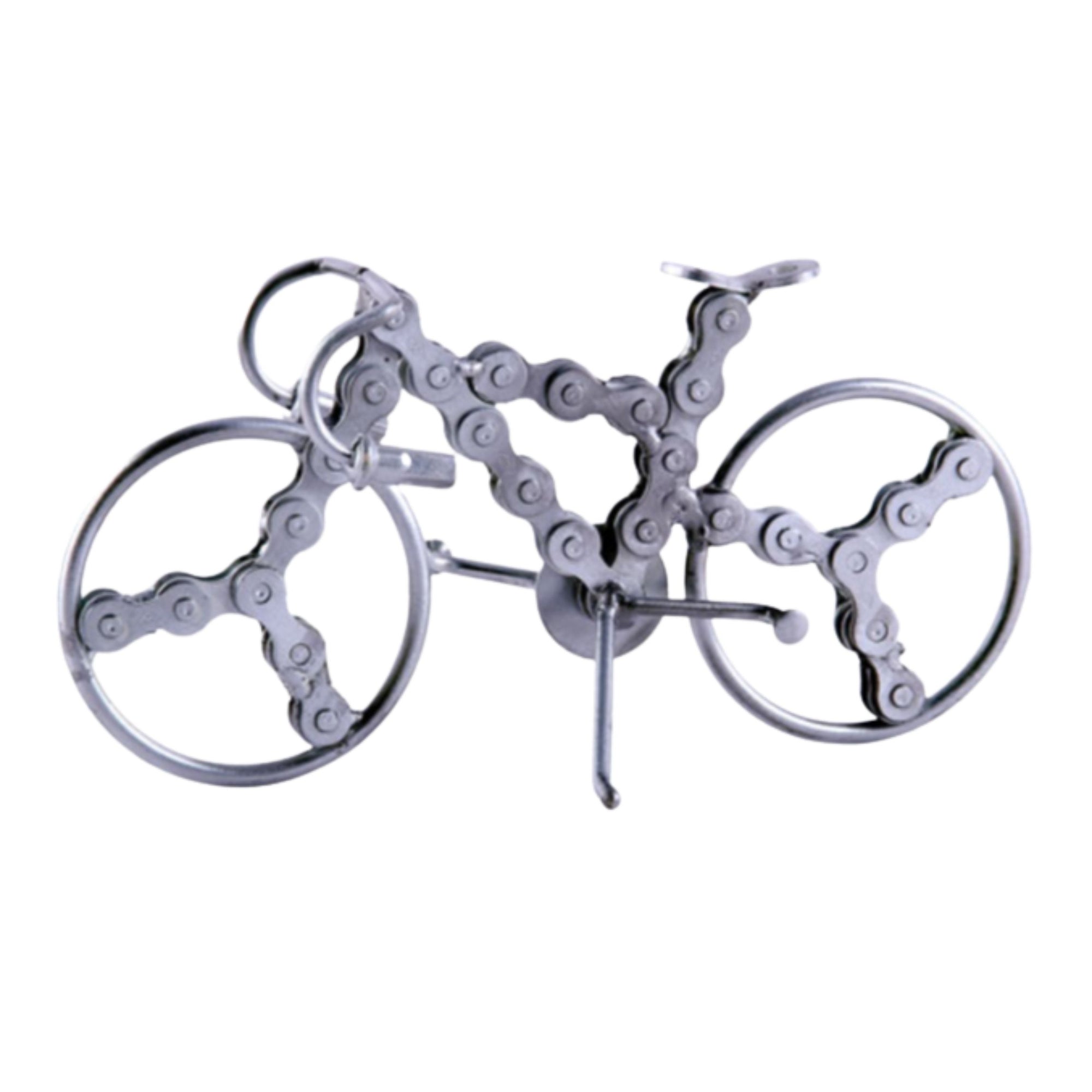 Large Road Bike Metal Figurine