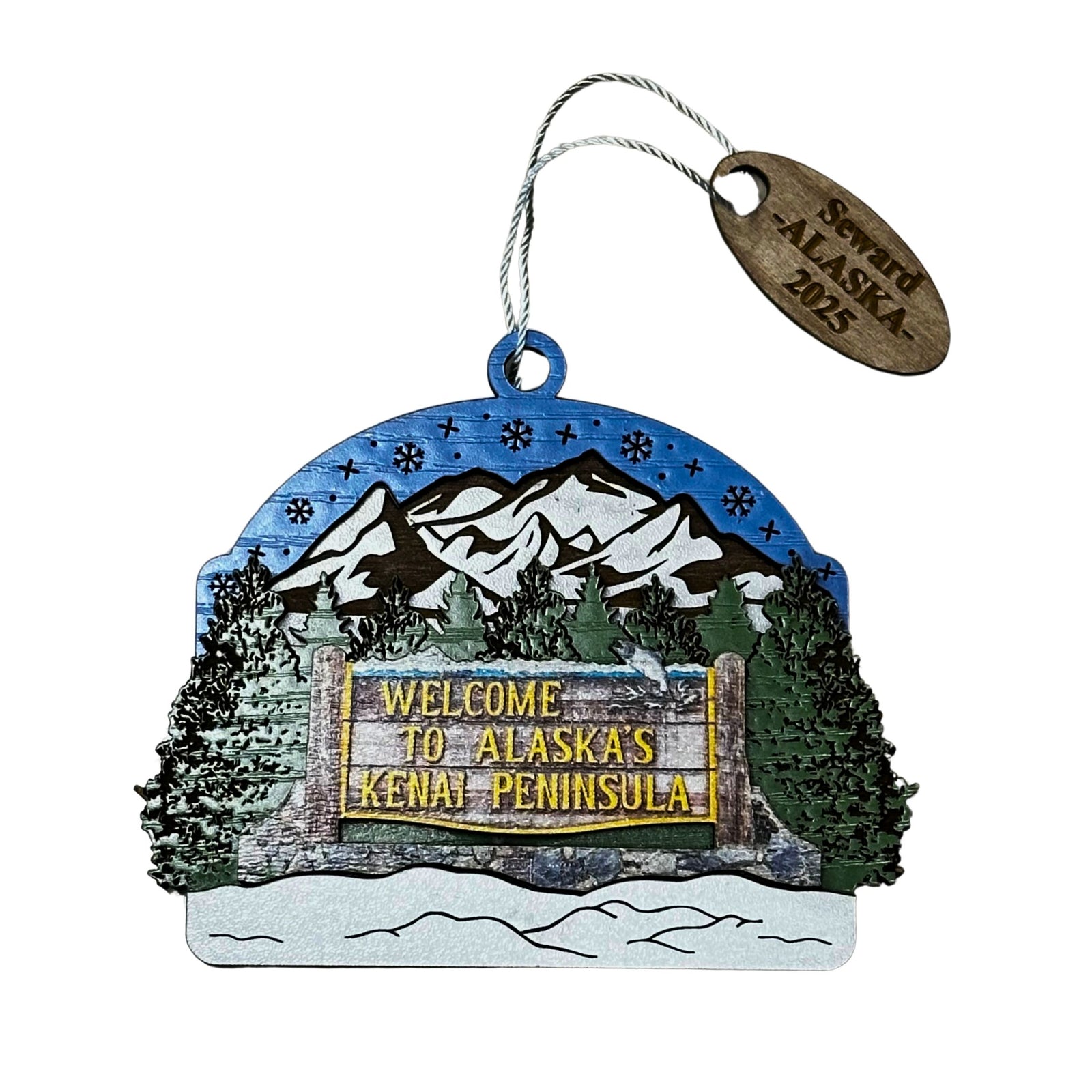 Kenai Peninsula Sign Ornament