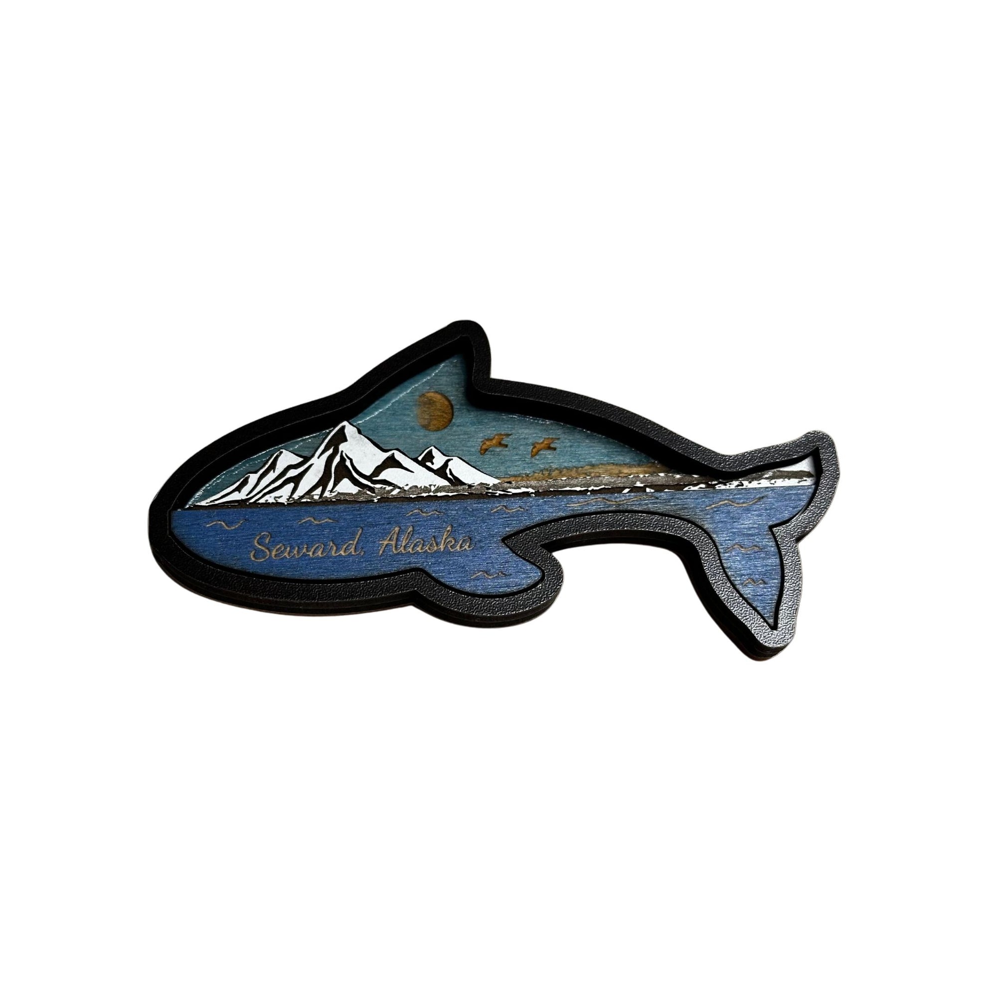 Whale Silhouette Magnet