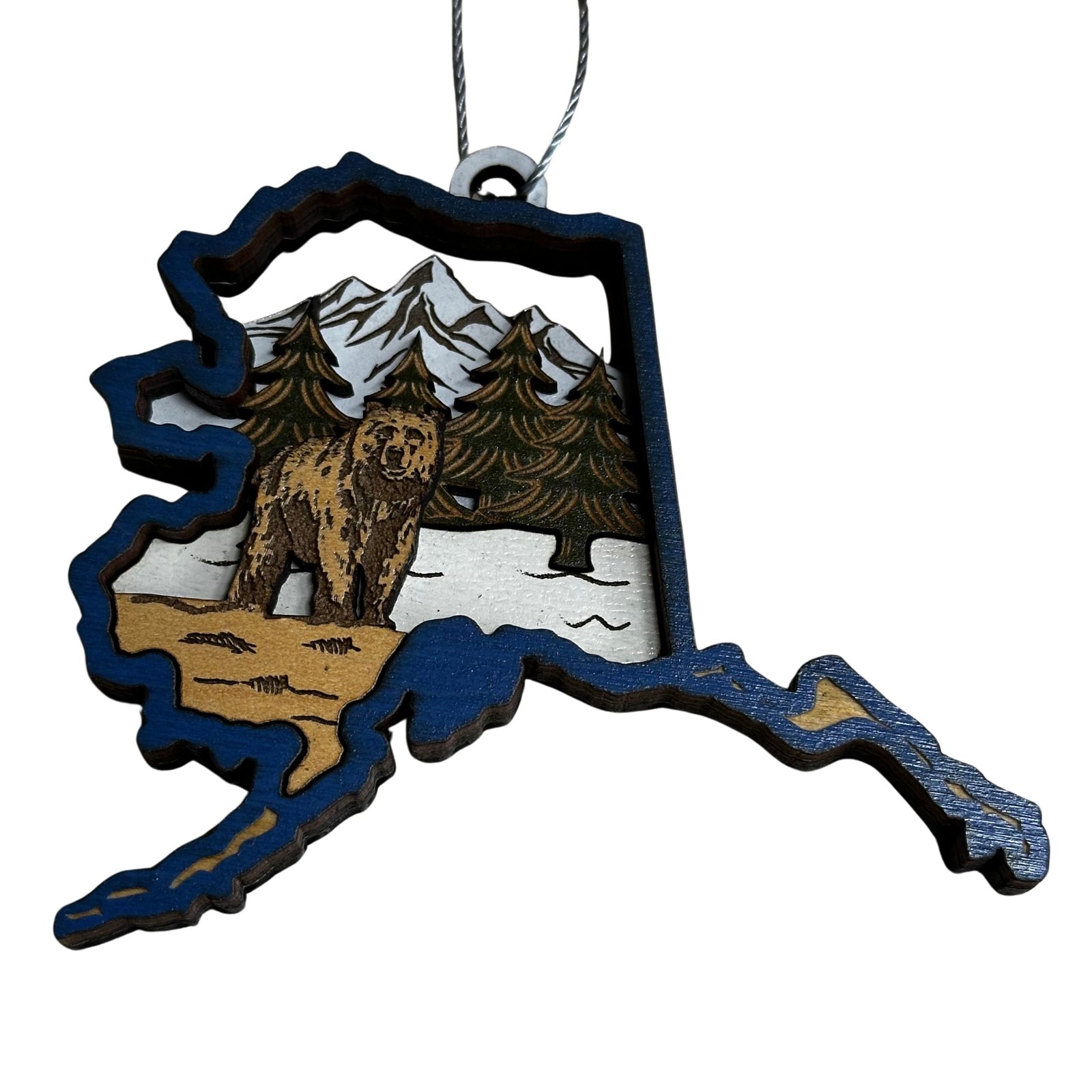 Alaska State Bear Ornament