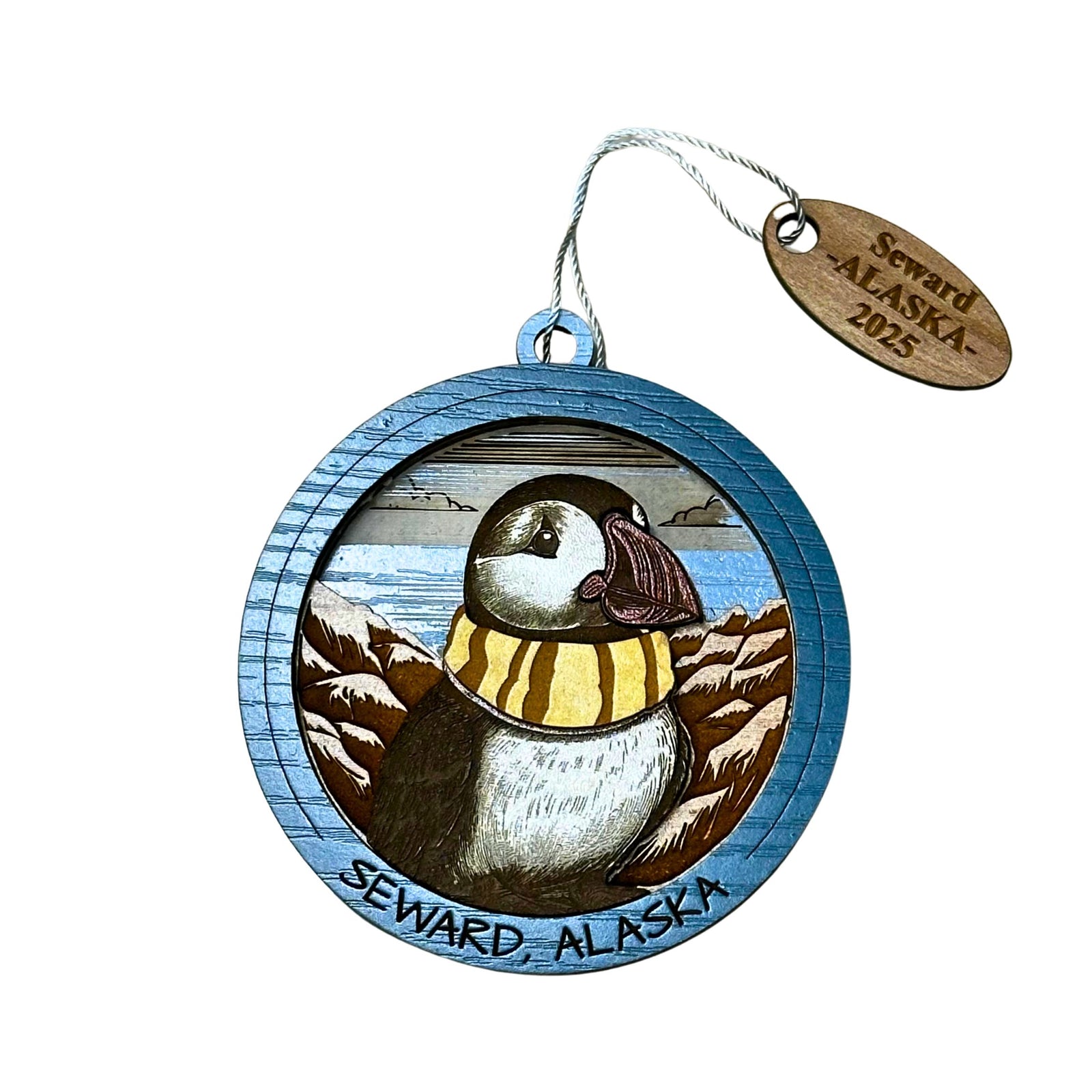 Puffin Scarf Ornament