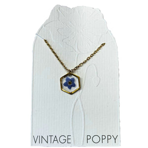 Forget Me Not Necklace in Gold