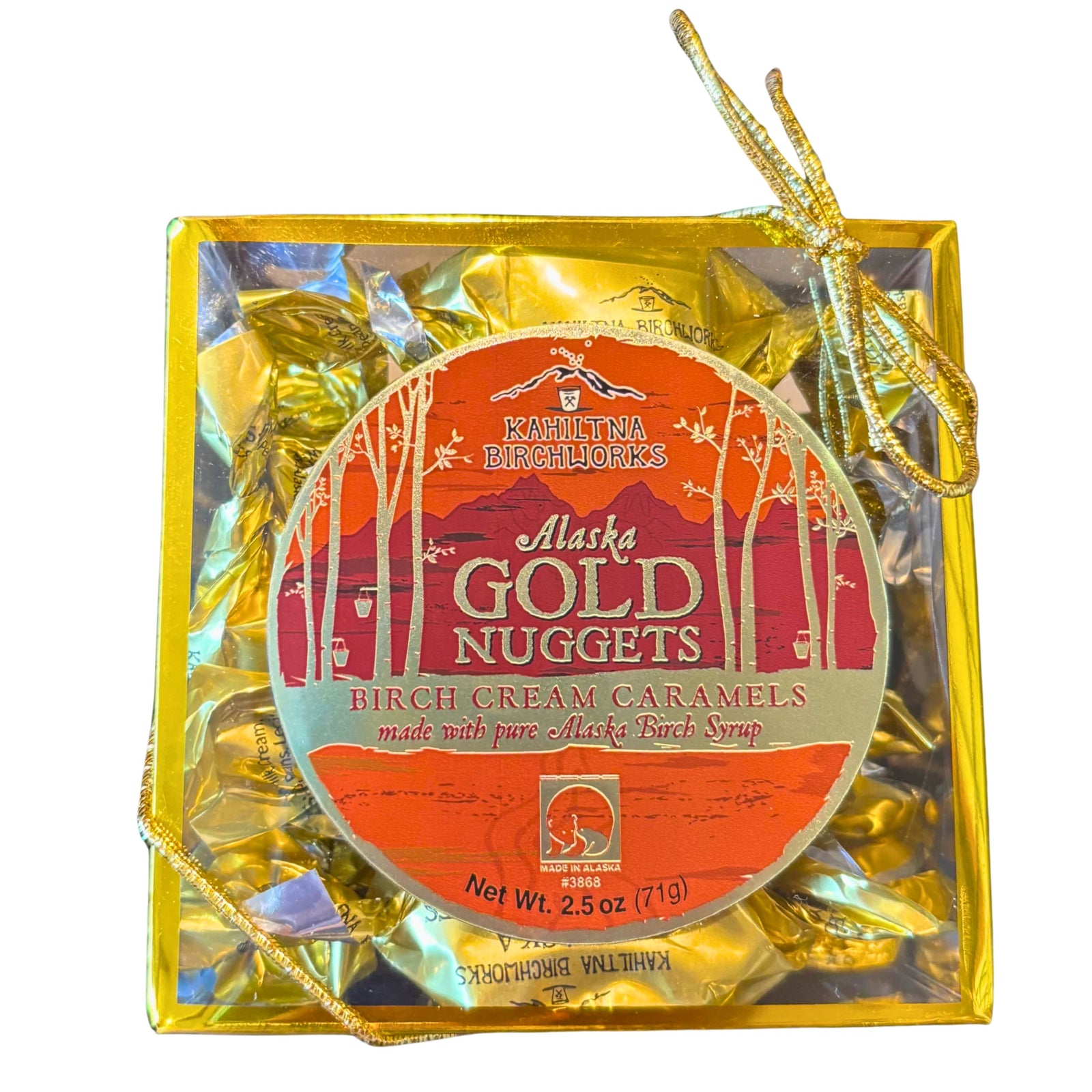 Alaska Gold Nugget Birch Cream Caramels