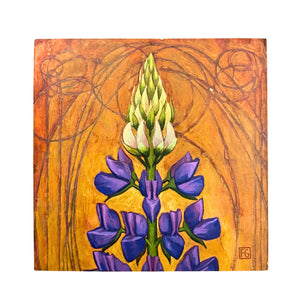 Lupine - Wood Block by artist Francois Girard