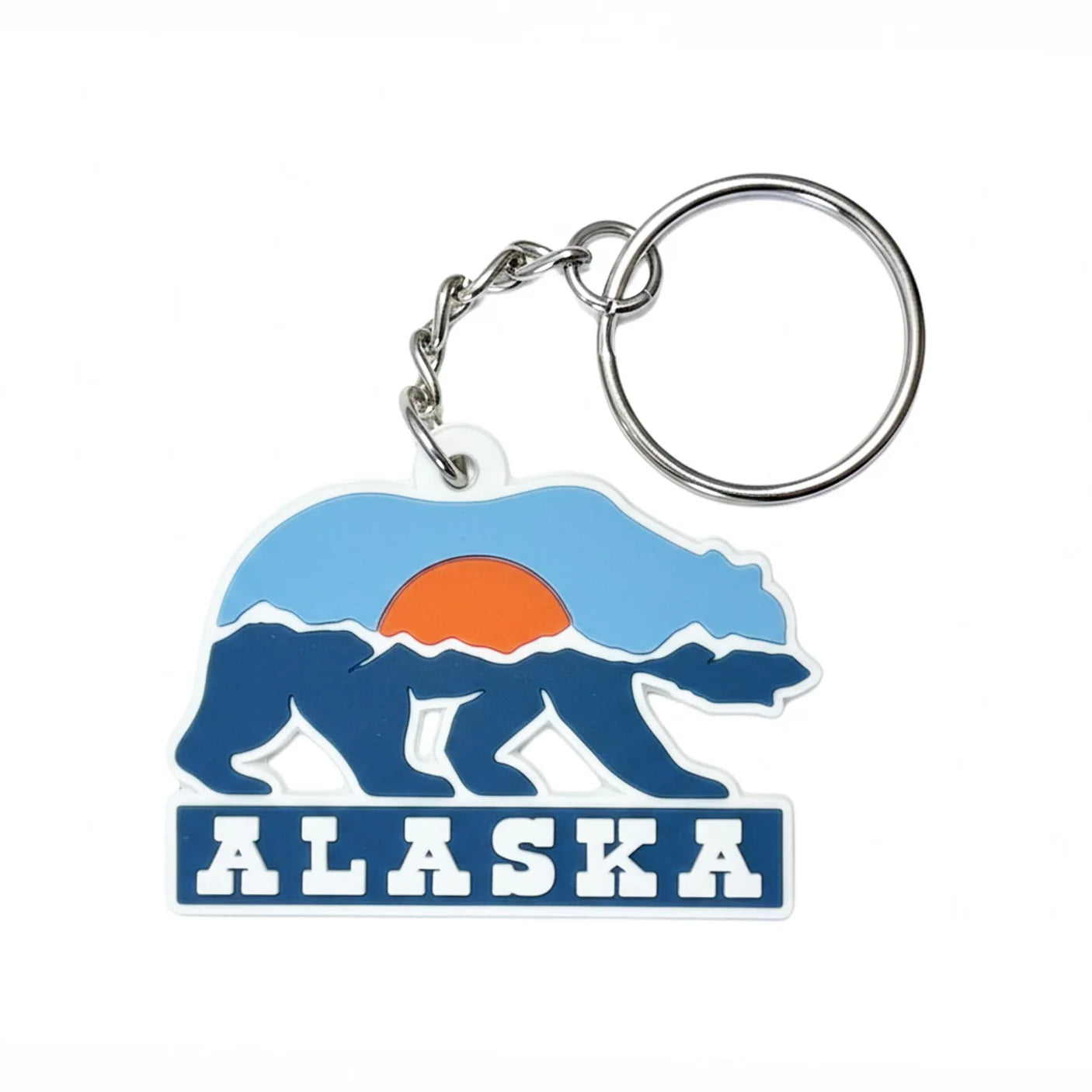 Alaska Grizzly Bear Keychain