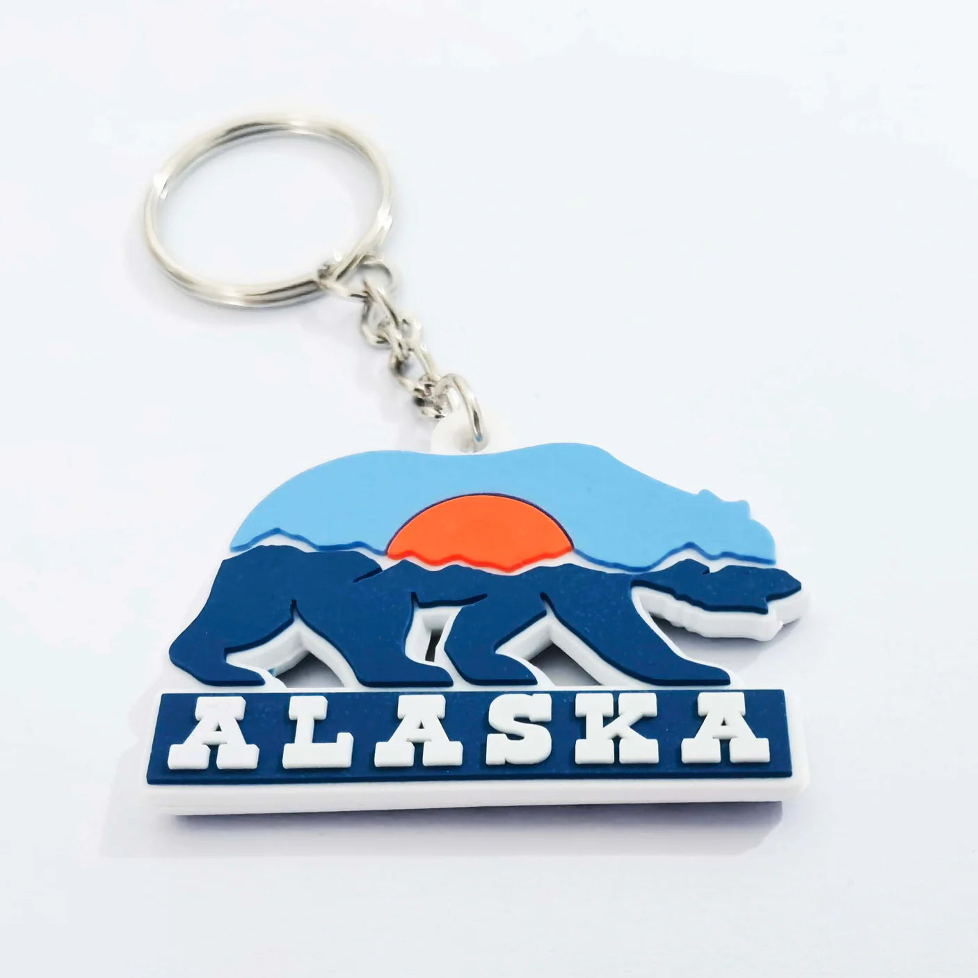 Alaska Grizzly Bear Keychain - Forests, Tides, and Treasures
