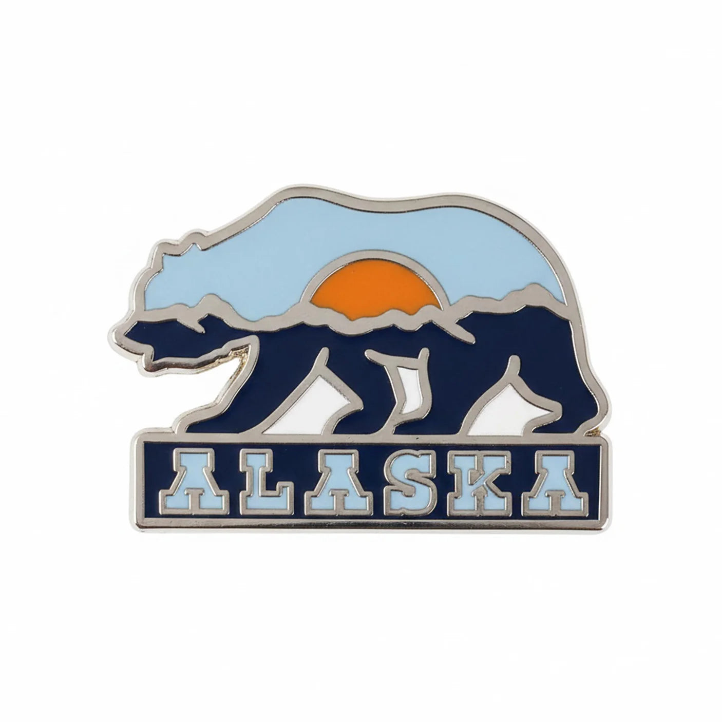 Alaska Grizzly Bear Pin