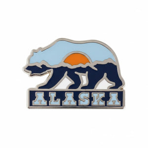 Alaska Grizzly Bear Pin