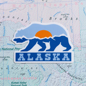 Alaska Grizzly Bear Sticker