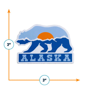 Alaska Grizzly Bear Sticker