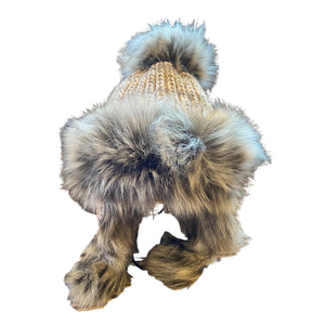 Bayka Caramel Hat With Faux Pom