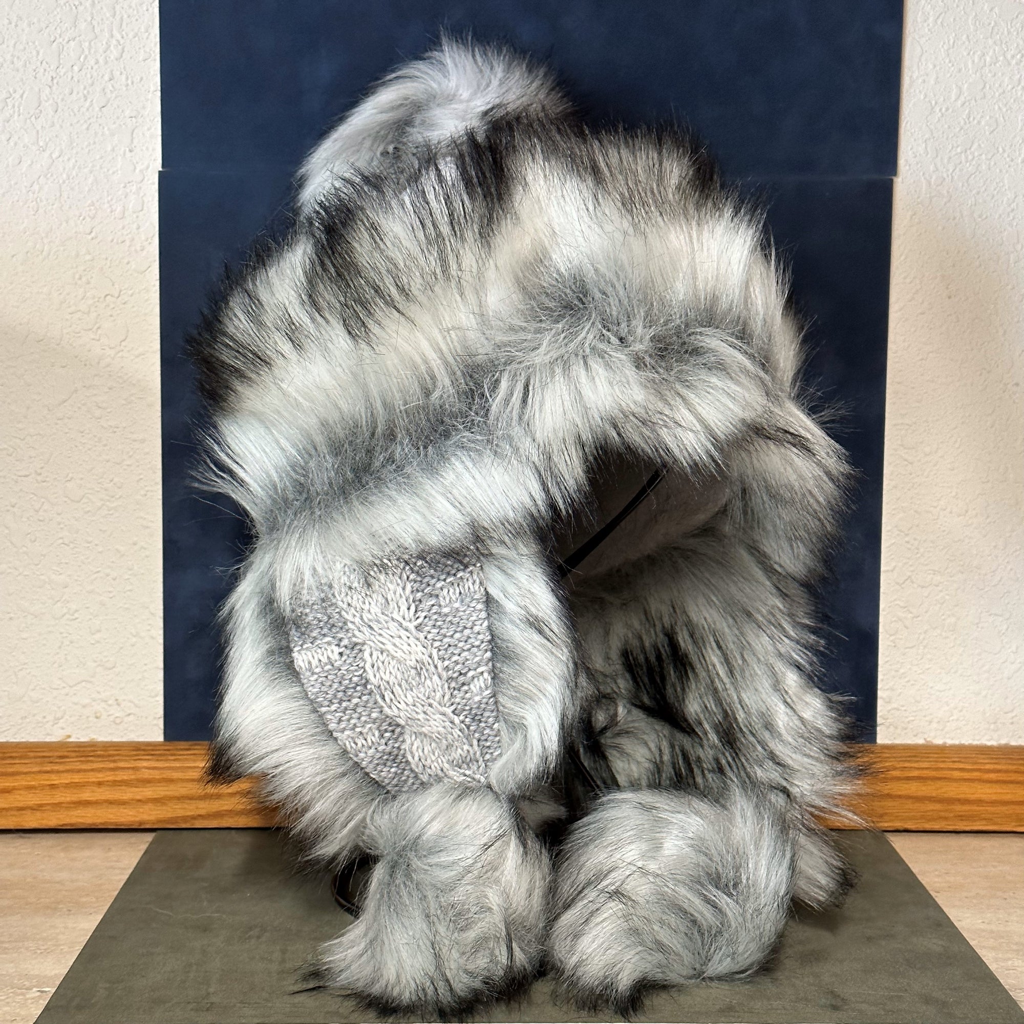 Bayka Faux Fur Hat - Silver