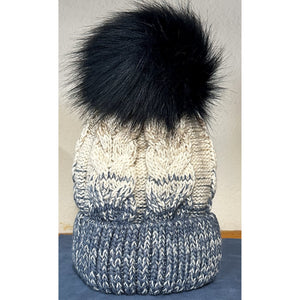 Faux Fur Pom Beanie