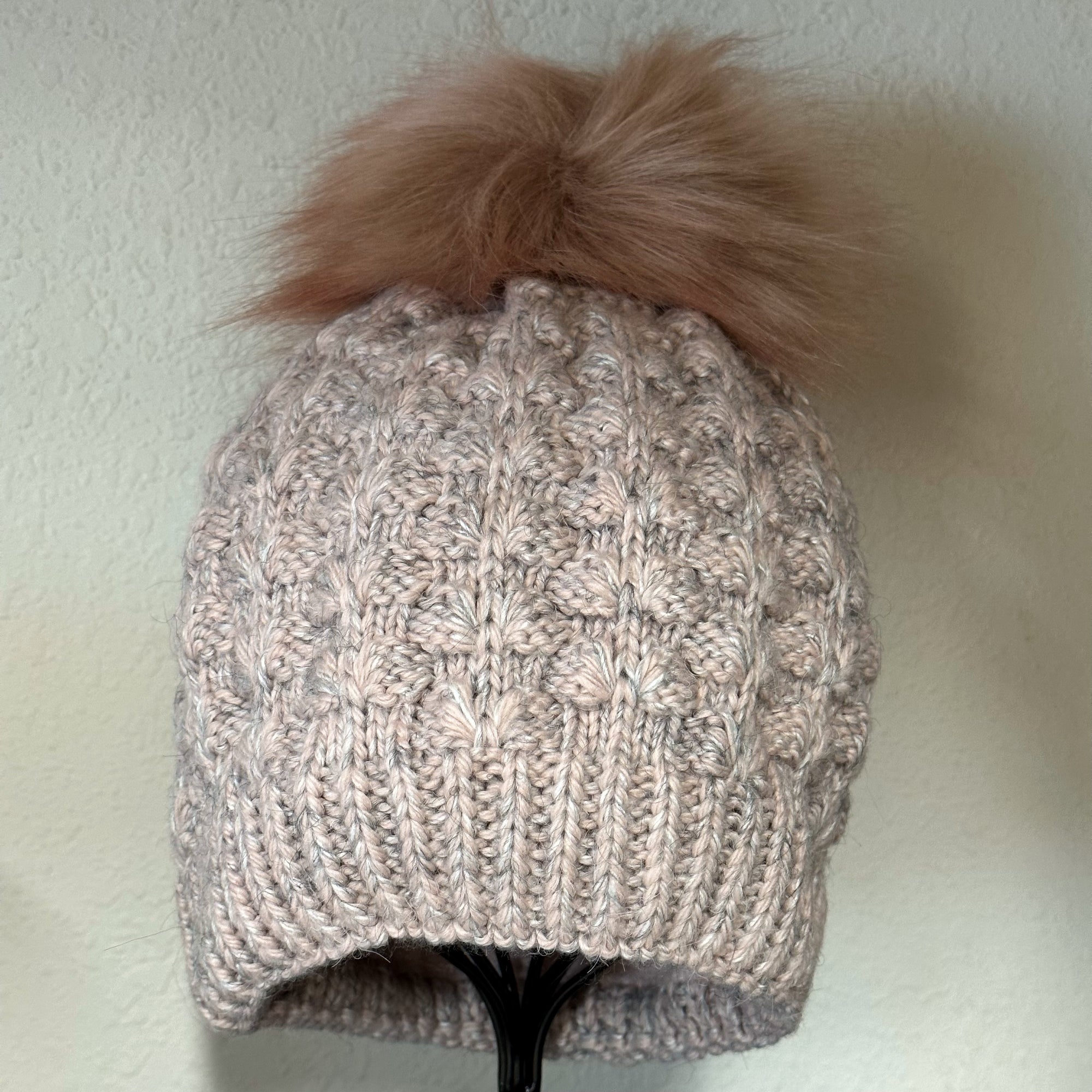 Faux Fur Pom Beanie