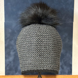 Faux Fur Pom Beanie