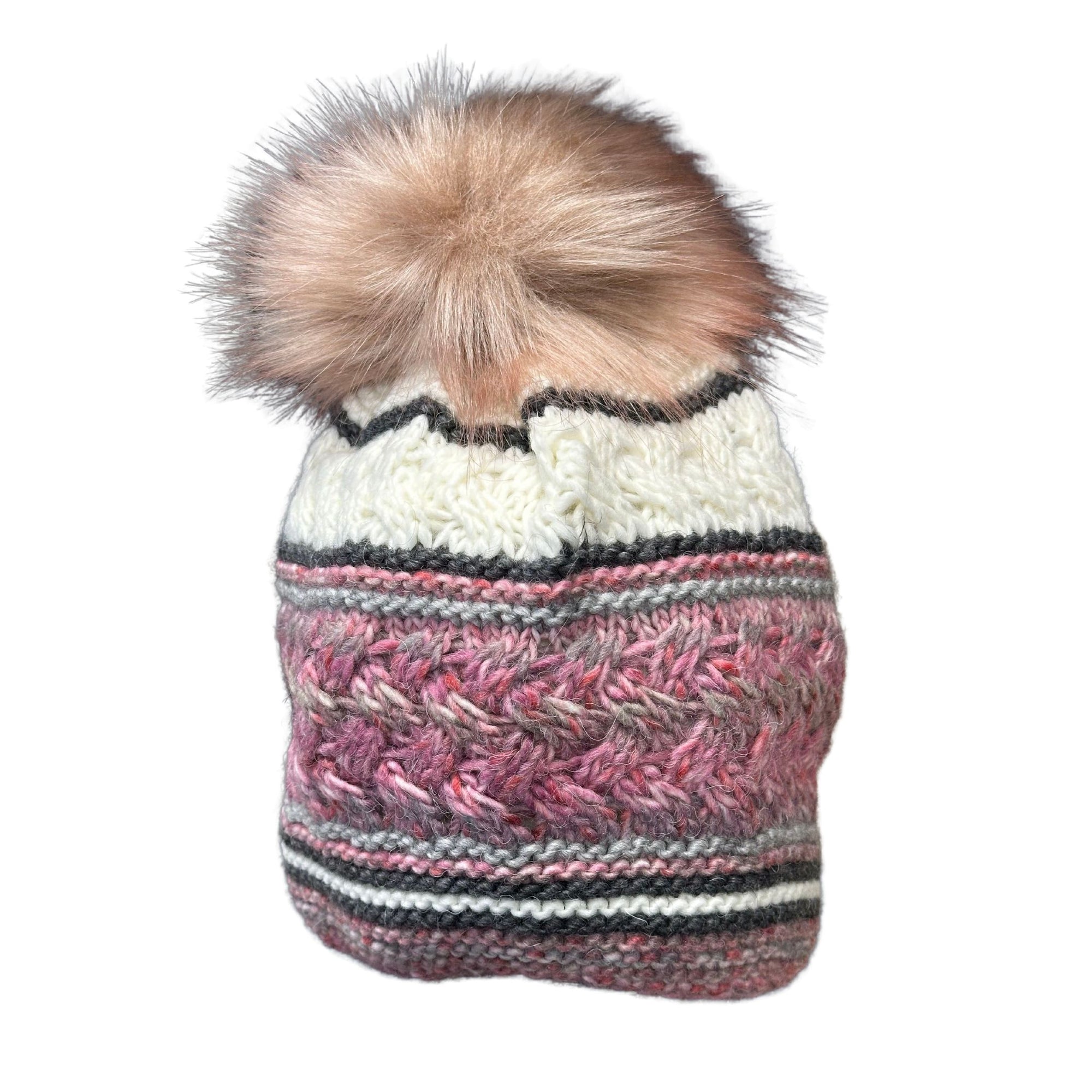 Faux Fur Pom Beanie