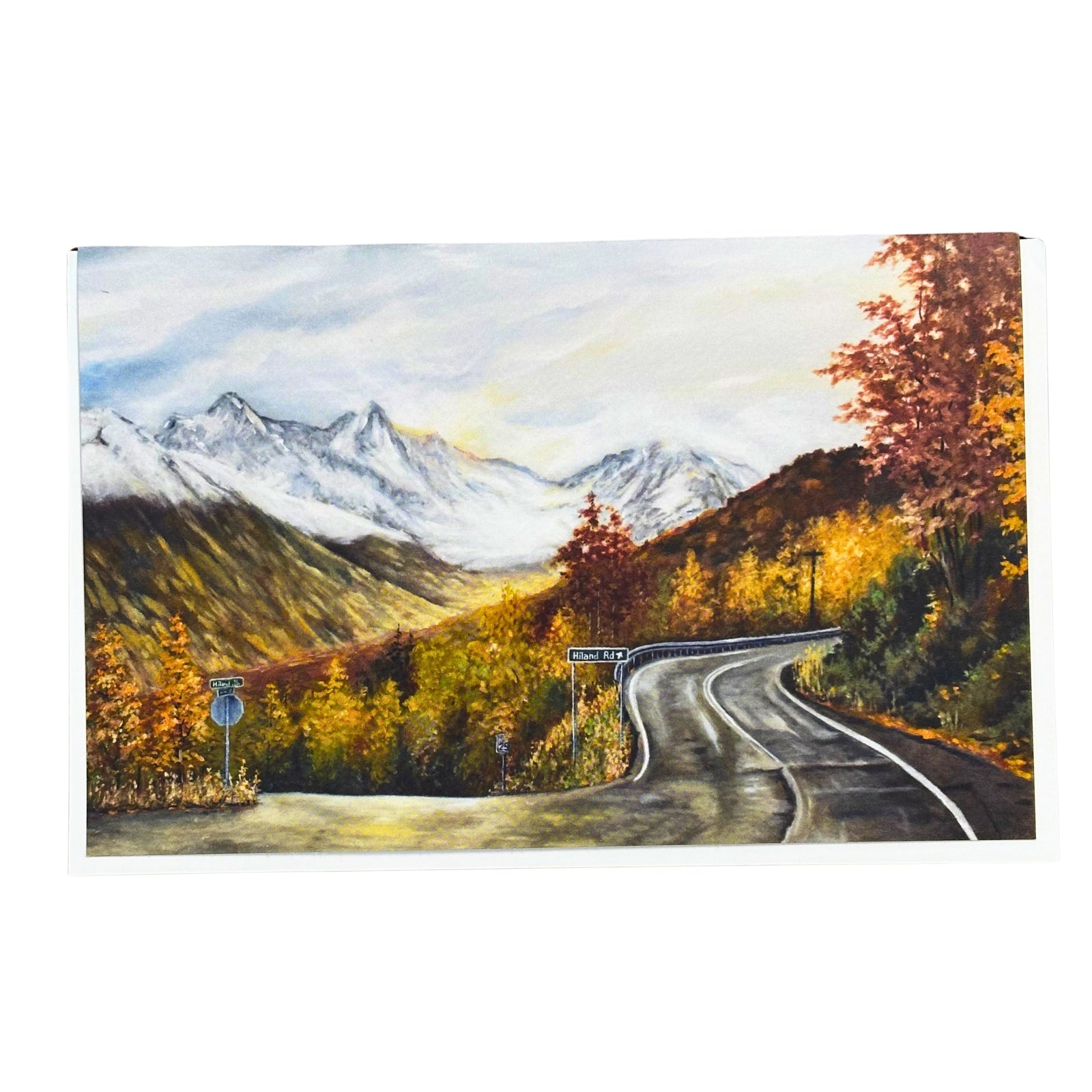 Alaska Mountain Road Greeting Card