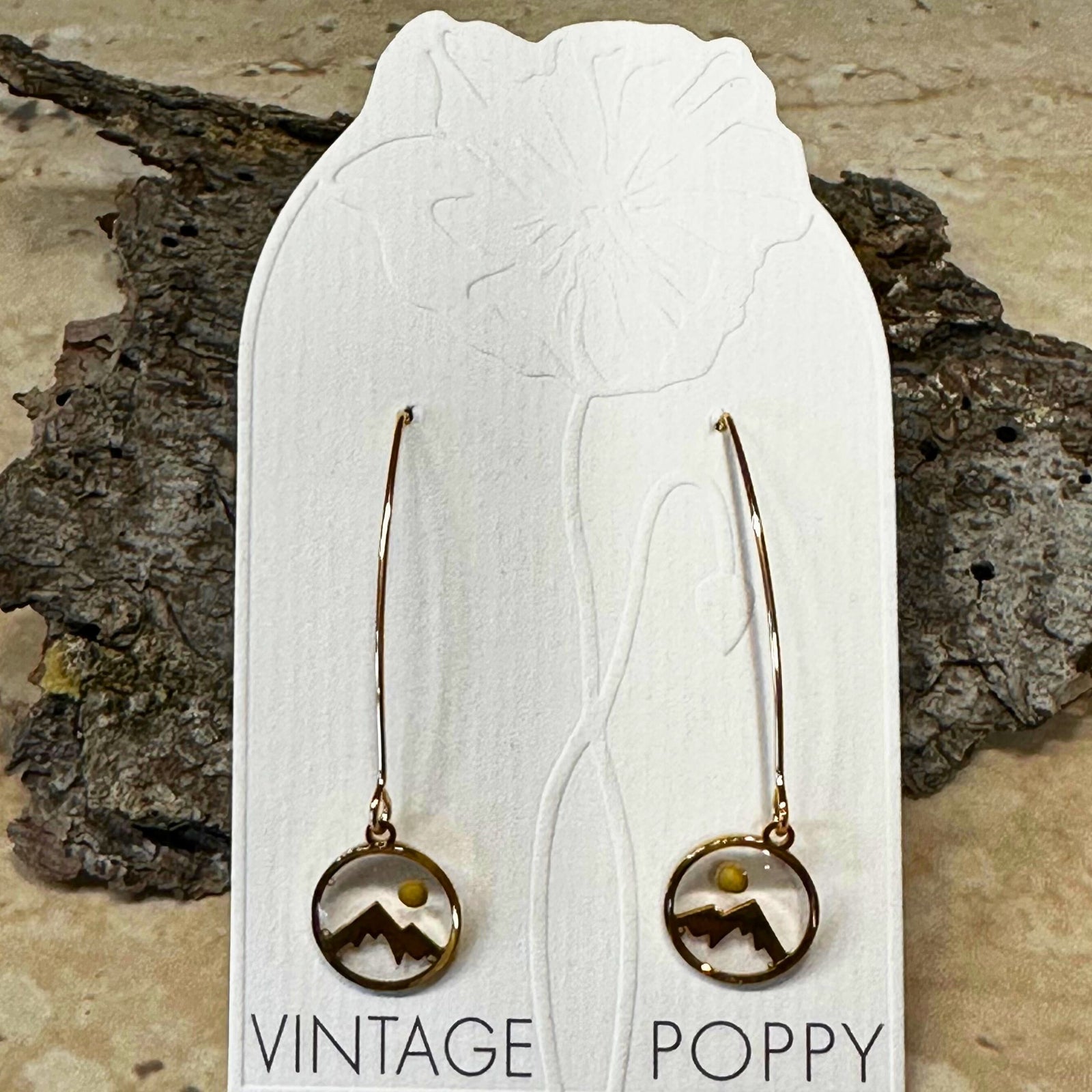 Gold Mustard Seed Earrings