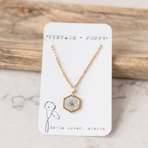 Forget Me Not Necklace in Gold