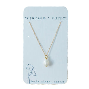 Gold Freshwater Pearl Necklace