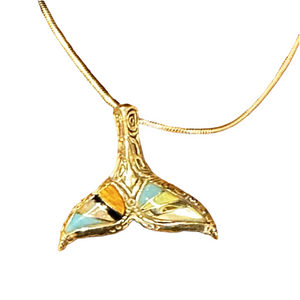 Whale Fluke Inlay Necklace
