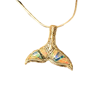 Whale Fluke Inlay Necklace