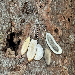 5 Antler Slice Necklace